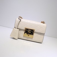 블랙문 GU 409487 GG시그니처 패드락 미니 화이트 (20cm)