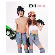 눈 동력 인터내셔널 거물급 보드데크 암가드 엉덩이보호대 충격흡수 무릎, 쓰리 （엉덩이보호대 _2 무릎 보호대