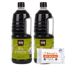 더본 백종원의 만능 장아찌 간장소스 1.8L x2개 + 빈즈물티슈, 1세트