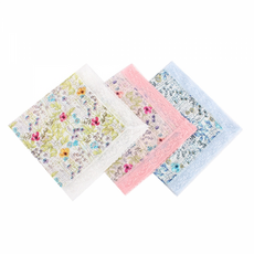 프린팅플라워 레이스 빅 손수건 /60 x 60 (cm)