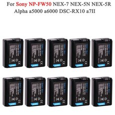 2000mah NP-FW50 NP FW50 배터리 AKKU 소니 NEX-3N NEX-5 NEX-5N NEX-5R 알파 a5000 a6500 DSC-RX10 알파 a7S a7II 알