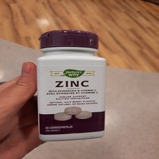 Nature's Way 아연 영양제 Zinc with Echinacea Vitamin C 60정, 1개