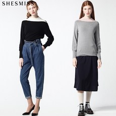 쉬즈미스 쉬즈미스(SHESMISS) 페미닌 우아한 배색 니트 (택가격:298000원)