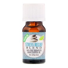 Healing Solutions 100% 퓨어 테라퓨틱 그레이드 에센셜 오일, 10ml, Stress Relief