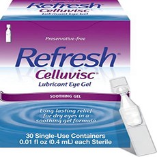 리프레시 셀루비스크 윤활제 아이 젤 일회용 용기 30개 (24개 팩) Refresh Celluvisc Lubricant Eye Gel Single-use Containers 30