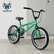20인치 BMX자전거 묘기용 자전거 묘기 익스트림 경량 고급 스턴트, 밝은 녹색 업그레이드 버전, cm