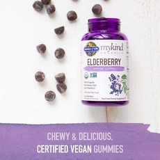 Garden of Life mykind Organics Elderberry120정 면연력구미, 1개, 120정, 120정