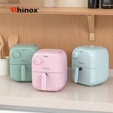 라이녹스 미니에어프라이어 1.5L 1인용에어프라이어 혼술 혼밥 토스트 집들이선물, 핑크