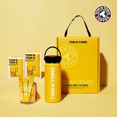 탐앤탐스 텀블러&커피 선물세트, 텀블러+페니하우스 미니 30개+페니하우스 일반 30개, 1박스