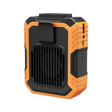 허리걸이 야외 선풍기 작업 휴대용 쿨링팬 등풍기, (바이브런트 오렌지20000mAh), 1개