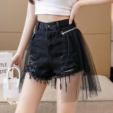 공연복 라틴 라인댄스 핫팬츠 반바지 스팽클 난타