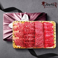 [힘찬한우] 등바구니5호 선물세트 5.4kg (등심 채끝 안심 각 1.2kg씩 갈비살 치, 1개