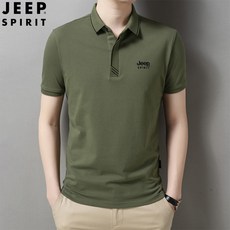 JEEP SPIRIT 지프 스피릿 남자 반팔티 캐쥬얼 디자인 티셔츠 시원한 여름 새로운 반팔 비즈니스 솔리드 반티 컬러 핸섬 유행 남성 티셔츠 28980