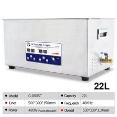  실험실 초음파 청소 기기 전원 조절 가능 산업용 기계 10L15L22L30L, 03 G-080ST   22L_04 AU 