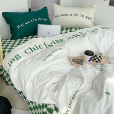 체커보드레터링침구