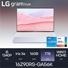 LG전자 그램 스타일16 16Z90RS-GA56K