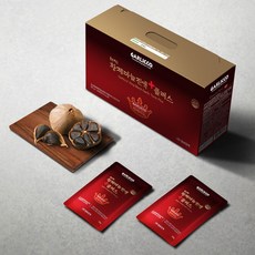 갈릭꼬 국내산 코끼리 흑마늘 효소발효공법 황제마늘진액 플러스 60g(30포), 1박스, 1.8L