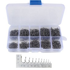 자체 링바늘 낚시바늘 후크바늘세트 대용량낚시바늘 500p, 1개