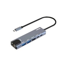 서진네트웍스 서진네트웍스 UNICORN TCH-L50 6 in 1 USB3.1 PD 87W RJ45랜포트 4K HDMI 멀티허브 - 서진네트웍스유니콘avm4