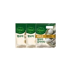 CJ 비비고 왕교자 1.05kg x2 찰보리감자만두 400g x2, CJ 비비고 왕교자 1.05kg x2 찰보리감자만두 4, 1개