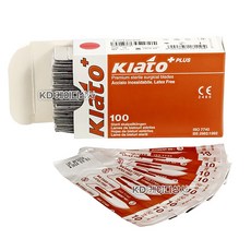 키아토 메스날 10호 100개입 수술용 의료용칼 Kiato Surgical Blade, 1개