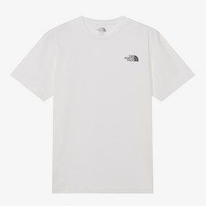 국내매장품 노스페이스 THE NORTH FACE NT7UR00J 화이트라벨 코튼 반팔 라운드티 WHITE