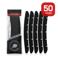 [클린햇] 캡가드 블랙 골프모자 땀 흡수 패드 화장품 얼룩 변색 오염 방지 라이너 (5세트 50개입)