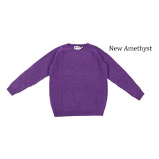 할리 오브 스코틀랜드 여성 Harley of scotland 무지 CREW NECK SWEATER 니트 스웨터 셰틀랜드 울 크루넥 무지 할리 L2474 7 영국제