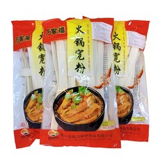 만가복 WANJIAFU 만가복훠궈당면 감자100% 중국당면 훠궈당면 넙적당면 콴펀 둔펀 300g, 3팩