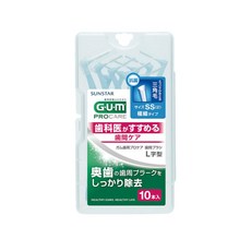 [그린에버메디신] 일본 썬스타 G.U.M 프로케어 L자형 치간칫솔 SS 10개입, 상세 설명 참조, 10개