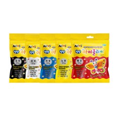 아모스 탱탱 아이클레이 키즈 50g 5색, 흰색검정노랑파랑빨강