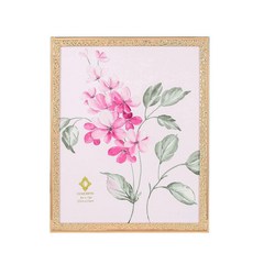 Concepts 20.3x25.4cm(8x10인치) 골드 크링클 메탈 사진 액자 HD 투명 유리 내구성이 뛰어난 사진 프레임 - 벽걸이/테이블 위에 수직 또는 수평으로 디스플레