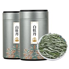 경복산 특급 백모단 95g*2개 총190g 명전 두춘 화향 고산 넌아 고품질 백차 중국차, 2개, 1개, 95g