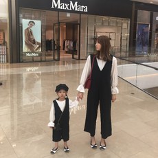 커플 점프수트 아동 유아 상하복 맘커플 엄마 커플룩
