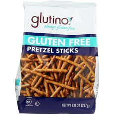 Glutino Gluten Free Pretzel Sticks -- 8 oz Each / Pack of 2 글루티노 프리 프레첼 스틱 - 각 8온스/2팩, 226g, 2개