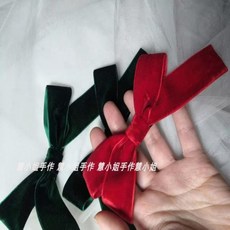 벨벳 포인트 리본 집게핀 머리핀 헤어핀 블랙핑크 제니 지수