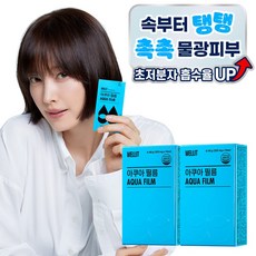 웰릿 아쿠아필름 저분자 히알루론산 고함량 120mg 콜라겐 엘라스틴, 4g, 2개