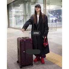 캐리어 스타 동일 모델 Daniel Rimowa 스포츠 PC 지퍼 트롤리 트렁크 기내용