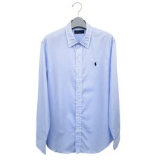 해외직구 폴로 셔츠 Classic-fit 코튼 셔츠 Urban 캐주얼 스카이 스트라이프 셔츠