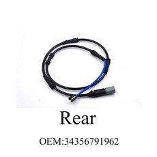 M 브랜드 전방 및 후방 브레이크 패드 마모 센서 BMW F10 F02 F07 F11 F12 F13 520i 525i 5-6-7 시리즈 OEM 34356791958 3435679, 2) REAR, 없음