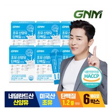 [GNM자연의품격] 초유 산양유 단백질 분말스틱 6박스(총 180포), 60g, 6개