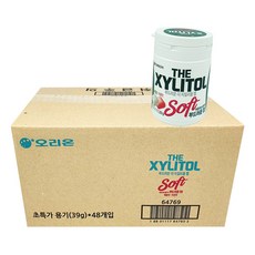영서 오리온 602B 부드러운 더 자일리톨 껌 39g 48입 박스, 단품, 단품