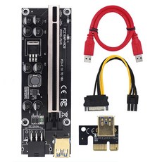 009SPLUS 1X ~ 16X PCI-E 라이저 익스텐더 PCIE Riser PCIE Extension Cable USB 3.0 그래픽 카드 전용