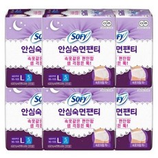 쏘피 안심숙면팬티 대형 5개 x 6팩, 5개입, 6개