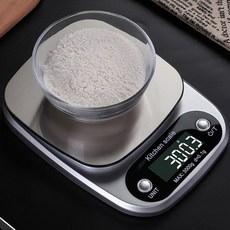 PYHO 주방 베이킹 스테인리스 가정용 전자저울, 5kg/0.1g