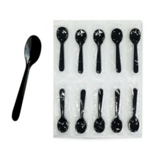 생활을그리다 12cm 개별포장 블랙 미니스푼, 300개, 1개입