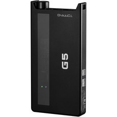 헤드폰 인티 미니 앰프 TOPPING-G5 블루투스 헤드폰 앰프 휴대용 USB DAC AMP ES9068AS 칩 고해상도 오디오, Black