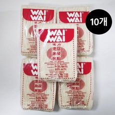 태국 와이와이 버미셀리 쌀국수 200gX10개 건면 분짜면 쏨땀 동남아요리 WAI WAI Bun Tuoi Vermicelli, 10개, 200g