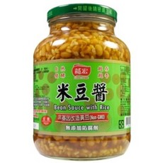 龍宏 米豆醬, 非基因改造黃豆, 無添加防腐劑, 900g, 1罐