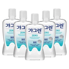 가그린 제로 820ml 1개 + 오리지널 스트롱 750ml 상쾌한라임 검가드, 제로 820ml 5개